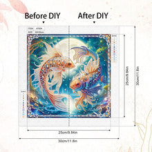 Load image into Gallery viewer, Diamond Painting - Partial Special Shaped - Moonlight Pisces (30*30CM)