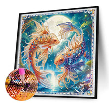 Load image into Gallery viewer, Diamond Painting - Partial Special Shaped - Moonlight Pisces (30*30CM)