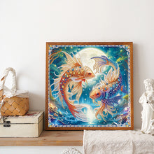 Load image into Gallery viewer, Diamond Painting - Partial Special Shaped - Moonlight Pisces (30*30CM)