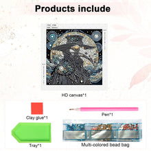 Load image into Gallery viewer, Diamond Painting - Partial Special Shaped - Moonlight wolf pack (30*30CM)