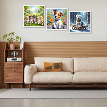 Load image into Gallery viewer, 3pcs Round Diamond Painting Set - Gouzi (30*30CM)