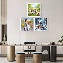 Load image into Gallery viewer, 3pcs Round Diamond Painting Set - Gouzi (30*30CM)