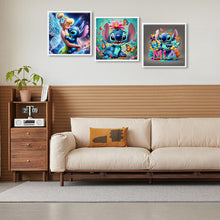 Load image into Gallery viewer, 3pcs Round Diamond Painting Set - Stitch (30*30CM)