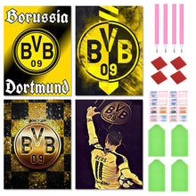 Load image into Gallery viewer, 4pcs Round Diamond Painting Set - Borussia Dortmund (30*40CM)