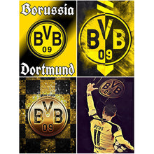 Load image into Gallery viewer, 4pcs Round Diamond Painting Set - Borussia Dortmund (30*40CM)