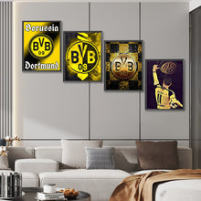 Load image into Gallery viewer, 4pcs Round Diamond Painting Set - Borussia Dortmund (30*40CM)