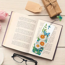 Load image into Gallery viewer, 3Pcs Special Shape Daisy Butterfly 5D DIY Diamond Painting Bookmark with Pendant