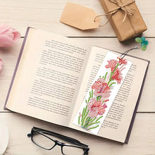 Load image into Gallery viewer, 3Pcs Special Shape Flowers 5D DIY Diamond Painting Bookmark with Pendants