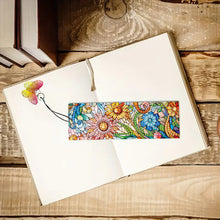 Load image into Gallery viewer, 3Pcs Special Shape Flowers 5D DIY Diamond Painting Bookmark with Pendants