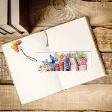 Load image into Gallery viewer, 3Pcs Special Shape Book Butterfly 5D DIY Diamond Painting Bookmark