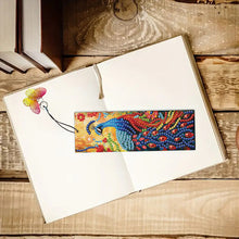 Load image into Gallery viewer, 3Pcs Special Shape Peacock 5D DIY Diamond Painting Bookmark with Pendants