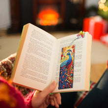 Load image into Gallery viewer, 3Pcs Special Shape Peacock 5D DIY Diamond Painting Bookmark with Pendants