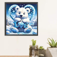 Load image into Gallery viewer, Diamond Painting - Full Round - White bear (30*30CM)
