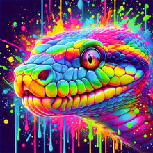Load image into Gallery viewer, Diamond Painting - Full Round - Colorful snake (30*30CM)