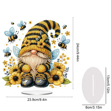 Load image into Gallery viewer, Acrylic Special Shape Bee Gnome 5D DIY Diamond Painting Desktop Ornaments