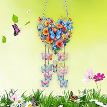 Load image into Gallery viewer, Acrylic Double Sided Flower Heart Crystal Wind Chimes Pendant Kit for Wall Decor