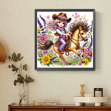 Load image into Gallery viewer, Diamond Painting - Partial Special Shaped - cowgirl (30*30CM)