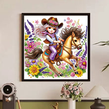Load image into Gallery viewer, Diamond Painting - Partial Special Shaped - cowgirl (30*30CM)