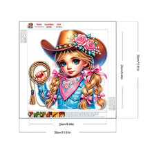 Load image into Gallery viewer, Diamond Painting - Partial Special Shaped - cowgirl (30*30CM)
