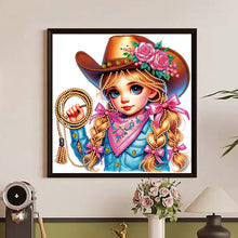 Load image into Gallery viewer, Diamond Painting - Partial Special Shaped - cowgirl (30*30CM)