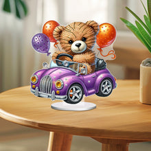 Load image into Gallery viewer, Acrylic Special Shape Bear Diamond Painting Desktop Decors for Home Office Decor
