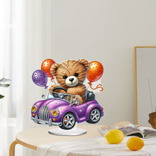 Load image into Gallery viewer, Acrylic Special Shape Bear Diamond Painting Desktop Decors for Home Office Decor