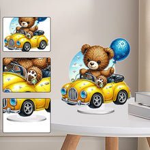 Load image into Gallery viewer, Acrylic Special Shape Bear Diamond Painting Desktop Decors for Home Office Decor