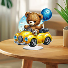 Load image into Gallery viewer, Acrylic Special Shape Bear Diamond Painting Desktop Decors for Home Office Decor