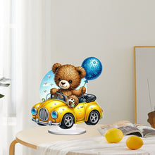 Load image into Gallery viewer, Acrylic Special Shape Bear Diamond Painting Desktop Decors for Home Office Decor