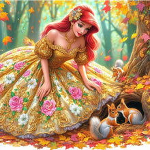 Load image into Gallery viewer, Diamond Painting - Full Round - Disney Princess Ariel (30*30CM)