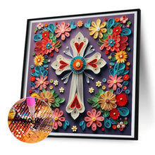 Load image into Gallery viewer, Diamond Painting - Full Round - Paper daisy cross (30*30CM)