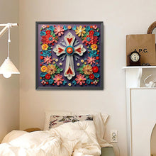 Load image into Gallery viewer, Diamond Painting - Full Round - Paper daisy cross (30*30CM)
