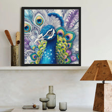 Load image into Gallery viewer, Diamond Painting - Full Round - Peacock (40*40CM)