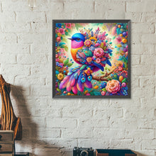 Load image into Gallery viewer, Diamond Painting - Full Round - Bouquet bird (40*40CM)