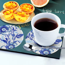 Load image into Gallery viewer, 8Pcs Wooden Butterfly DIY Coaster Diamond Dot Kits Round Diamond Art Coasters