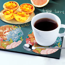 Load image into Gallery viewer, 8Pcs Wooden Butterfly DIY Coaster Diamond Dot Kits Round Diamond Art Coasters