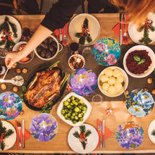 Load image into Gallery viewer, 8Pcs Wooden Butterfly DIY Coaster Diamond Dot Kits Round Diamond Art Coasters