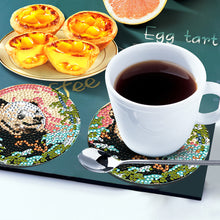 Load image into Gallery viewer, 8Pcs Wooden Butterfly DIY Coaster Diamond Dot Kits Round Diamond Art Coasters