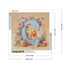 Load image into Gallery viewer, Diamond Painting - Full Round - Winnie the Pooh Letter C (40*40CM)