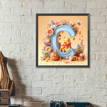 Load image into Gallery viewer, Diamond Painting - Full Round - Winnie the Pooh Letter C (40*40CM)