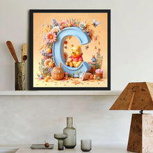 Load image into Gallery viewer, Diamond Painting - Full Round - Winnie the Pooh Letter C (40*40CM)