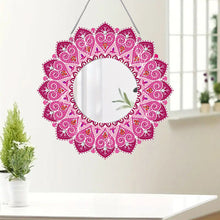 Load image into Gallery viewer, Mandala Acrylic Special Shape Desktop Diamond Mirror Art Kits for Dressing Table