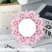 Load image into Gallery viewer, Mandala Acrylic Special Shape Desktop Diamond Mirror Art Kits for Dressing Table