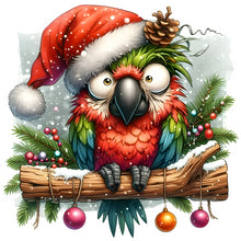 Load image into Gallery viewer, Diamond Painting - Full Round - Christmas parrot (30*30CM)