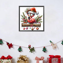 Load image into Gallery viewer, Diamond Painting - Full Round - Christmas flamingo (30*30CM)