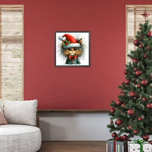 Load image into Gallery viewer, Diamond Painting - Full Round - Christmas kitten (30*30CM)