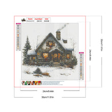 Load image into Gallery viewer, Diamond Painting - Full Round - Christmas house (30*30CM)