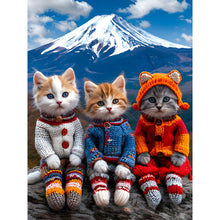 Load image into Gallery viewer, Diamond Painting - Full Round - Snow mountain cat (30*40CM)