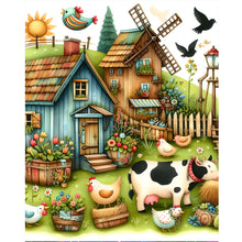 Load image into Gallery viewer, Diamond Painting - Full Round - Farm cow (40*50CM)