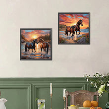 Load image into Gallery viewer, 2pcs Round Diamond Painting Set - Animal series (30*30CM)